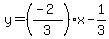 y=%28%28-2%29%2F3%29x-1%2F3