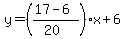 y=%28%2817-6%29%2F%2820%29%29x%2B6