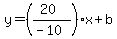 y=%28%2820%29%2F%28-10%29%29x%2Bb