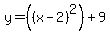 y=%28%28x-2%29%5E2%29%2B9