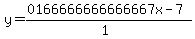 y=%28%2B0166666666666667x-7%29%2F%281%29