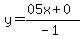 y=%28%2B05x%2B0%29%2F%28-1%29