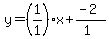 y=%28%2B1%2F1%29x%2B%28-2%29%2F%281%29