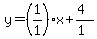 y=%28%2B1%2F1%29x%2B%284%29%2F%281%29
