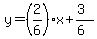 y=%28%2B2%2F6%29x%2B%283%29%2F%286%29