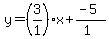 y=%28%2B3%2F1%29x%2B%28-5%29%2F%281%29