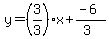 y=%28%2B3%2F3%29x%2B%28-6%29%2F%283%29