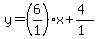 y=%28%2B6%2F1%29x%2B%284%29%2F%281%29