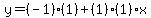 y=%28-1%29%281%29%2B%281%29%281%29x%29