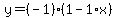 y=%28-1%29%281-1%2Ax%29