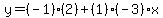 y=%28-1%29%282%29%2B%281%29%28-3%29x%29