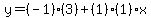 y=%28-1%29%283%29%2B%281%29%281%29x%29