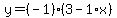 y=%28-1%29%283-1%2Ax%29