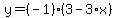 y=%28-1%29%283-3%2Ax%29