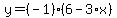 y=%28-1%29%286-3%2Ax%29