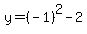 y=%28-1%29%5E2-2