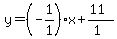 y=%28-1%2F1%29x%2B%2811%29%2F%281%29