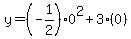 y=%28-1%2F2%290%5E2%2B3%280%29