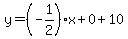y=%28-1%2F2%29x%2B0%2B10