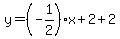 y=%28-1%2F2%29x%2B2%2B2