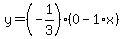 y=%28-1%2F3%29%280-1%2Ax%29