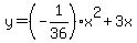 y=%28-1%2F36%29x%5E2%2B3x