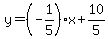 y=%28-1%2F5%29%2Ax%2B10%2F5