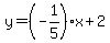 y=%28-1%2F5%29x%2B2