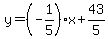 y=%28-1%2F5%29x%2B43%2F5