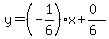 y=%28-1%2F6%29x%2B%280%29%2F%286%29