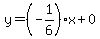 y=%28-1%2F6%29x%2B0