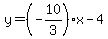 y=%28-10%2F3%29x-4