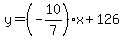 y=%28-10%2F7%29x%2B126