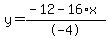y=%28-12-16%2Ax%29%2F-4