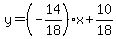 y=%28-14%2F18%29%2Ax%2B10%2F18