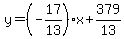 y=%28-17%2F13%29x%2B379%2F13