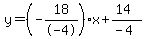 y=%28-18%2F-4%29x%2B%2814%29%2F%28-4%29