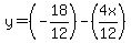 y=%28-18%2F12%29-%284x%2F12%29