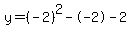 y=%28-2%29%5E2--2-2