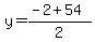 y=%28-2%2B54%29%2F2