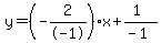 y=%28-2%2F-1%29x%2B%281%29%2F%28-1%29