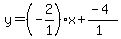 y=%28-2%2F1%29x%2B%28-4%29%2F%281%29