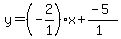 y=%28-2%2F1%29x%2B%28-5%29%2F%281%29