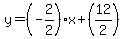 y=%28-2%2F2%29x%2B%2812%2F2%29