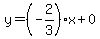 y=%28-2%2F3%29%2Ax%2B0