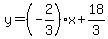 y=%28-2%2F3%29%2Ax%2B18%2F3