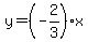 y=%28-2%2F3%29x