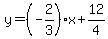 y=%28-2%2F3%29x%2B12%2F4