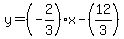 y=%28-2%2F3%29x-%2812%2F3%29