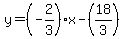 y=%28-2%2F3%29x-%2818%2F3%29